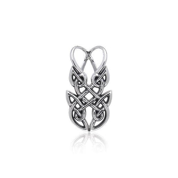 Contemporary Celtic Knotwork Silver Pendant TPD372 - Jewelry